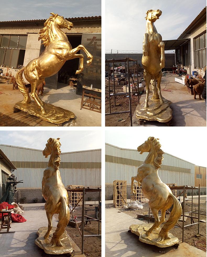 大型铜马广场摆件