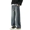 Jeans Retro Estilo Americano High Street para Hombre 2024 Nueva Llegada de Primavera y Otoño Marca de Tendencia Holgados Pantalones Rectos de Barril