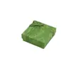 Joyero con lazo verde vintage, joyero con cubierta de cielo y tierra, caja para empaquetar joyas, caja para aretes, caja para collares, caja para regalo