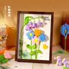 Presente para o Dia do Professor: alunos dão porta-retratos florais DIY feitos à mão, flores eternas, porta-retratos da moda e pequenos enfeites para professores e colegas de classe