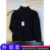 Suéter masculino de tricô trançado estilo americano com zíper parcial, para o inverno, de alta qualidade, corte relaxado, tricô grosso, gola alta, peça de outer wear estilo "old money"