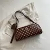 Bolso Retro de Lunares para Mujer 2026 Verano Nueva Moda Bolso de Hombro Versátil Bolso de Mano/Axila Color-Block