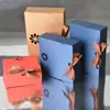 Caja de embalaje para pasteles al por mayor caja de embalaje para tartas de huevo caja de regalo para hornear alimentos caja de embalaje desechable para postres cartón
