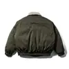 Roupas Vintage 25 Inverno Novo Retro Americano Gola de Pelo Removível Plaquete à Prova de Vento Grossa Jaqueta de Algodão Quente