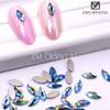 Nova cor mágica azul nail art fundo plano em forma de broca fundo de ouro broca de unhas jóias unhas vara broca broca de vidro