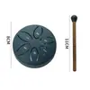 Tambor de Lengua de Acero Etereal Mini de Acero al Carbono al por Mayor de 3 Pulgadas 6 Tonos Tambor de Lengua de Acero Tambor para Alivio del Estrés Instrumento de Percusión Tambor Hueco Instrumento Portátil para Niños