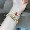 Pulsera de Hueso de Serpiente Totalmente Incrustada de Diamantes de Alta Gama Baojia para Mujer, Moda Europea y Americana de Lujo Ligero, Pulsera Abierta de Forma de Serpiente de Alta Gama