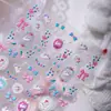 Cyansea Popular Transfronteiriço Arco de Jardim Adesivos para Nail Art de Coelho DIY Tablet Capa de Celular Decoração de Câmera Adesivos