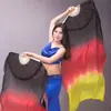 Abanico de baile Wanjiang Abanico largo Abanico de baile Koi Copia Abanico de baile cuadrado degradado largo Abanico de fuego Abanico largo de seda