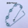 Porta vacío bañado en plata 925 para manualidades, Pulsera de cobre puro hecha a medida, Porta vacío para pulsera bañado en oro blanco, Procesamiento de incrustación de piedras preciosas
