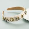 Diadema para el cabello Homing Estilo Barroco Europeo y Americano Celebridad de Internet Moda Abeja con Pedrería Perla Diadema Retro Tela Accesorios para el Cabello