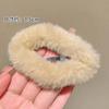 Horquilla de felpa con forma de nube lateral para el pelo roto, horquilla para la parte posterior de la cabeza, clip para otoño e invierno, clip para flequillo, tocado