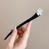 Grampo de Cabelo de Madeira de Alta Qualidade com Franjas e Design Floral, Acessório de Cabelo Estilo Chinês Tradicional para Mulheres, Novo Modelo 2026, Novo Grampo de Cabelo Estilo Chinês