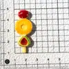 Novos Espetos de Frutas Desenho Animado DIY Ornamentos Acessórios Cola de Creme Resina Pequenos Acessórios Presilha de Cabelo Pacote de Material Artesanal