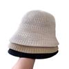 Primavera 2025 - Gorro de pescador plegable y liso para mujer, tejido transpirable, parte delantera, larga y trasera, corto, combinable