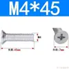 Tornillos de Cabeza Avellanada de Cruz Acero al Carbono Galvanizado Tornillos de Cabeza Plana M3M4M5M6 Fijaciones Multiespecificación Venta al por mayor en stock