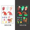 Nueva Calcomanía de Tatuaje Luminoso de Navidad para Niños, Dibujo Animado, Copo de Nieve, Decoración Facial, Regalo, Impermeable, Sudor, Calcomanía Luminosa