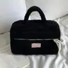 2024 Famoso da Internet Bolsa de Cosméticos de Viagem de Lã de Cordeiro Alto Valor de Beleza Grande Capacidade Armazenamento Portátil Bolsa Portátil de Armazenamento de Cosméticos