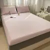 Conjunto de Lençóis de Seda Gelada Jacquard de Feijão de Gelo Classe A Conjunto de Três Peças Tapete Macio Lavável à Máquina Tapete para Ar Condicionado Atacado
