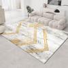 Tapete doméstico retrô desgastado de veludo cristal transfronteiriço, tapete de chão para sala de estar, tapete abstrato para sofá e mesa de centro, tapete para quarto, resistente a manchas