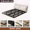2026 Nueva Cama Flotante de Hierro Forjado para Uso Doméstico Marco de Listones Metálicos de Acero al Carbono Tapicería Suave de Chenilla Cama de Boda Cama Doble