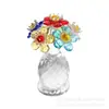 Enfeites de Carro de Cristal Sala de Estar Casa Planta Macia Girassol de Diamante 6 Flores Gota d'Água Presente de Dia das Mães