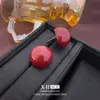 Pendientes de botón esmaltados Vintage Maillard con goteo de aceite, Pendientes geométricos minimalistas de nicho, Accesorios para orejas de diseño de moda de lujo ligero