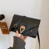 Bolso de mujer diseño nicho moderno combinable Cierre de gota de agua bolso cuadrado pequeño 2023 nueva moda charol bandolera