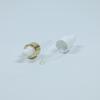 Anillo de aluminio anodizado 18/410 tapa gotero de tetina de tubo de vidrio de caucho de silicona suave frasco pequeño para muestras de esencia