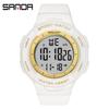 SANDA SANDA 6006 nuevo reloj despertador con movimiento electrónico para hombres y mujeres, estudiantes de secundaria, tendencia de moda.