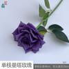 Pulseira Manta Rose de 3 Cabeças Rosa Romântica Decoração de Fileira de Flores para Casamento Auditório Flor de Seda Decoração de Boas-Vindas de Casamento Flor Artificial