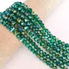 Atacado de Fábrica Contas Lisas de Cristal Coloridas AB Contas Facetadas Roda de Vidro para DIY Acessórios de Roupa Cabelo Acessórios