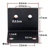Soporte de Esquina para Rack de Receptor de Micrófono Inalámbrico Universal Orejas en L para Micrófono Accesorios de Fijación Estándar para Estuche de Vuelo 1U