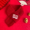 Bufanda de Año Nuevo para Mascotas de Amazon Bufanda para Gato Perro Festival de Primavera Festivo Hazte Rico de la Noche a la Mañana Decoración de Collar Rojo para el Cuello