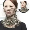 Bufanda para Colgar en Oreja de Seda Dorada para Mujer Primavera y Verano Versátil Protector Solar Manga para Cuello Velos Cubre Cuello Multifuncionales Bufanda de Seda Pequeña Variada de Cuello Alto