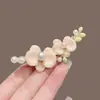 Presilha Lateral Hanfu Acessórios de Cabelo Antigos Acessórios de Primavera Cedo Cheongsam Contas de Arroz Azul Queimado Lírio-do-vale Grampo de Cabelo Adorno de Cabeça