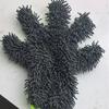 Guantes de Lavado de Autos de Chenilla de Cinco Dedos, Trapo de Felpa Limpiador de Ruedas y Rin con Esponja, Belleza del Automóvil Toallitas para Autos, Entrega Transfronteriza