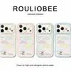 Em dias chuvosos, o urso e o coelho se transformam instantaneamente em uma capa Apple 17 Pro Max adequada para iPhone 16, uma capa transparente com céu estrelado dopamina