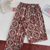 Superventas transfronterizos, lindos, muy elásticos, de seda de leche, pantalones para caminar, casuales y cómodos para mujeres de talla grande, suaves y largos, pantalones para dormir