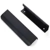 Comercio exterior transfronterizo sin perforaciones, manija invisible para puerta de gabinete, cajón, manija oscura, manija larga para gabinete, venta al por mayor de fábrica, en stock
