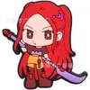 Cazademonios Kpop Cazademonios Animación Coreana Europea y Americana Zapatos Croc Hebilla de Zapato de Flor Decoración de PVC
