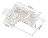 Tira de Luz LED Conector sin Soldadura 2P Conector de Esquina Cob de Bajo Voltaje Conector sin Zona Oscura Hebilla de Cristal