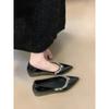 Sapatos Doudou Deixam Você Mais Magro e Alto, Estilo Ladylike para Encontros na Primavera e Verão com Sapatos de Bico Fino e Saias, Novo Estilo Francês para Deixar Suas Pernas Mais Longas Todos os Dias