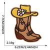 Etiqueta de bordado Duo Cool, etiqueta de tela vaquera occidental bordada, parche adhesivo, accesorios de ropa, accesorios de equipaje, parche adhesivo de tela