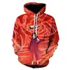 Sudadera Serie Ninja Tendencia de Animación Impresión Digital 3D Traje de Béisbol Manga Larga Dibujos Animados Sudadera para Hombre