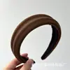 Nueva Moda Otoño e Invierno Diadema Tejida con Borde Ancho y Diseño de Corona Alta, Accesorio para el Cabello Sencillo y Elegante para Cabello Grueso