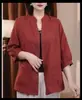Primavera, Verano, Otoño 2026 Delgada Color Sólido Moda Versátil Adelgazante Estilo Mamá Chaqueta de Béisbol Holgada Manga Larga