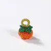 Pulseira de mão tricotada à mão, pequena, com pingente de caqui, pingente, acessórios DIY, acabada, cordão de mão para bebê e adulto, acessórios