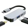 Estación de Acoplamiento Tipo-C Transfronteriza Siete en Uno Pantalla de Proyección Hdmi4K Teléfono Móvil Tableta Portátil Estación de Acoplamiento Multifunción