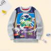 Primavera e Outono 2024 Menino Luminoso Quente Moletom Infantil Desenho Dinossauro Animal Jaqueta Roupas Infantil